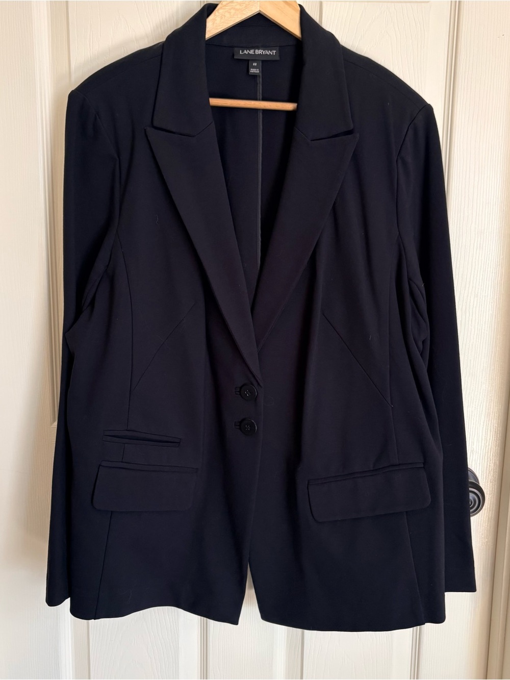 Lane Bryant Black Classic Notch Blazer size 22